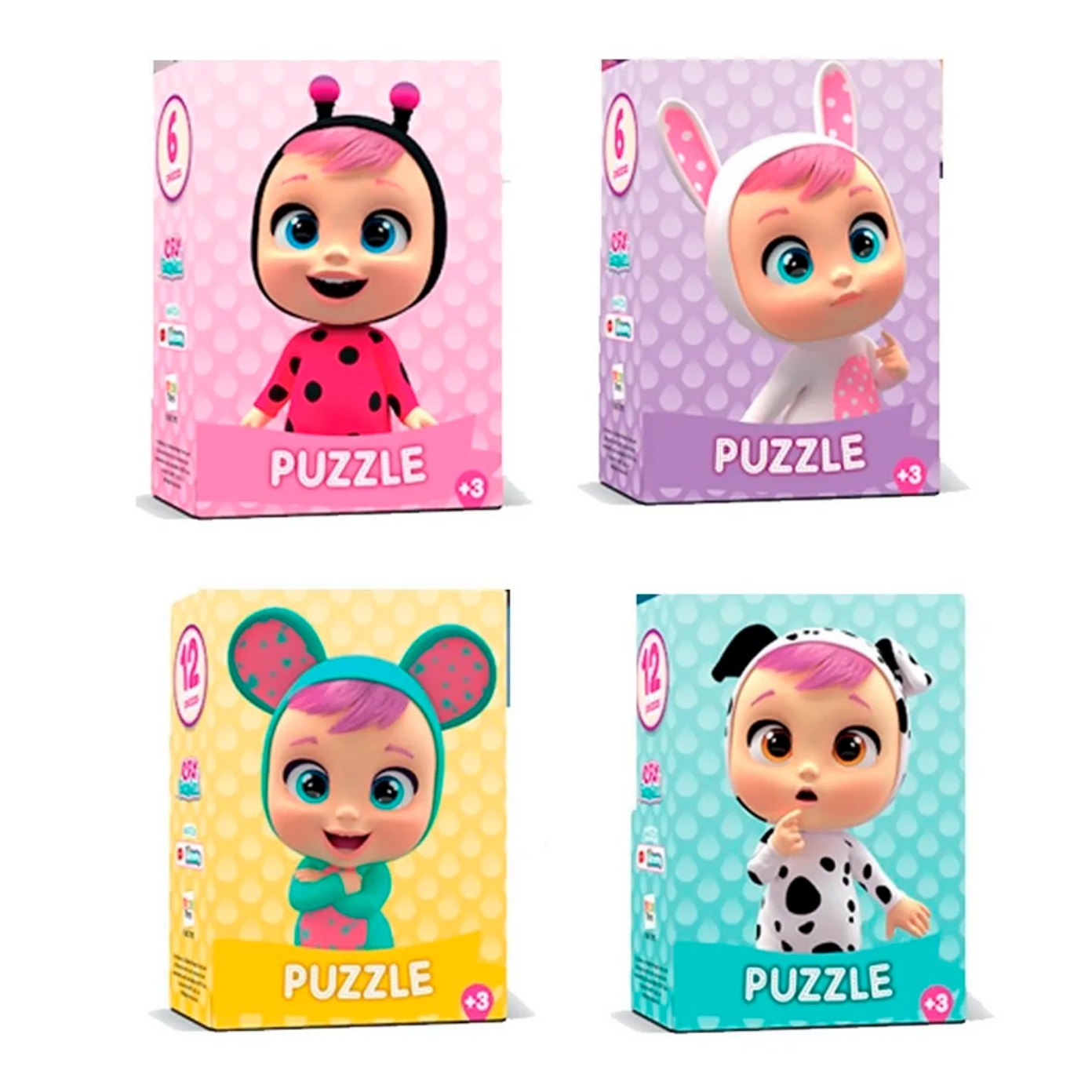 Mini Puzzle Bebe Llorones 6 Y 12 Piezas Pretty Things